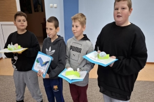 Lekcja biblioteczna dla uczniów Specjalnego Ośrodka Szkolno-Wychowawczego w Kamieniu Pomorskim